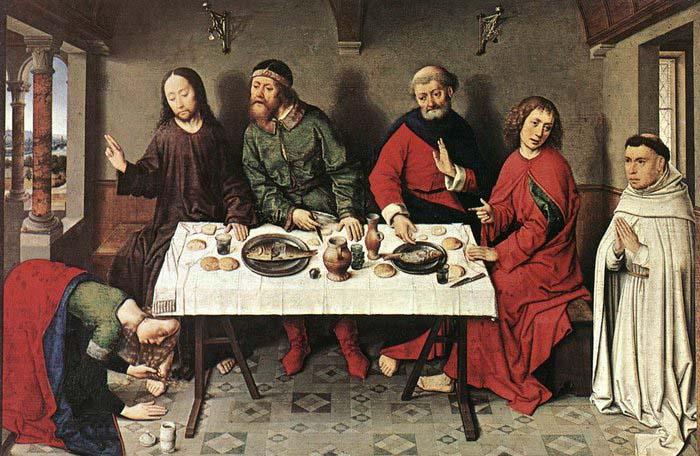Dieric Bouts Christ in the House of Simon Germany oil painting art